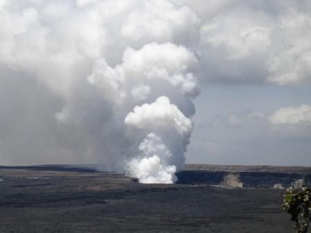 Kilauea creating Vog on Hawaii